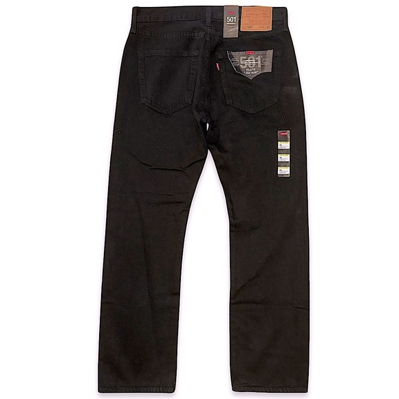 Levi’s Premium 501® ORIGINAL FIT MEN'S JEANS Black 0165 - Picture 10 of 10